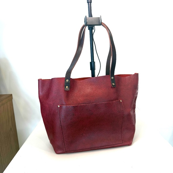 Portland Leather Goods Lg Tote Sangria - Picture 2 of 4